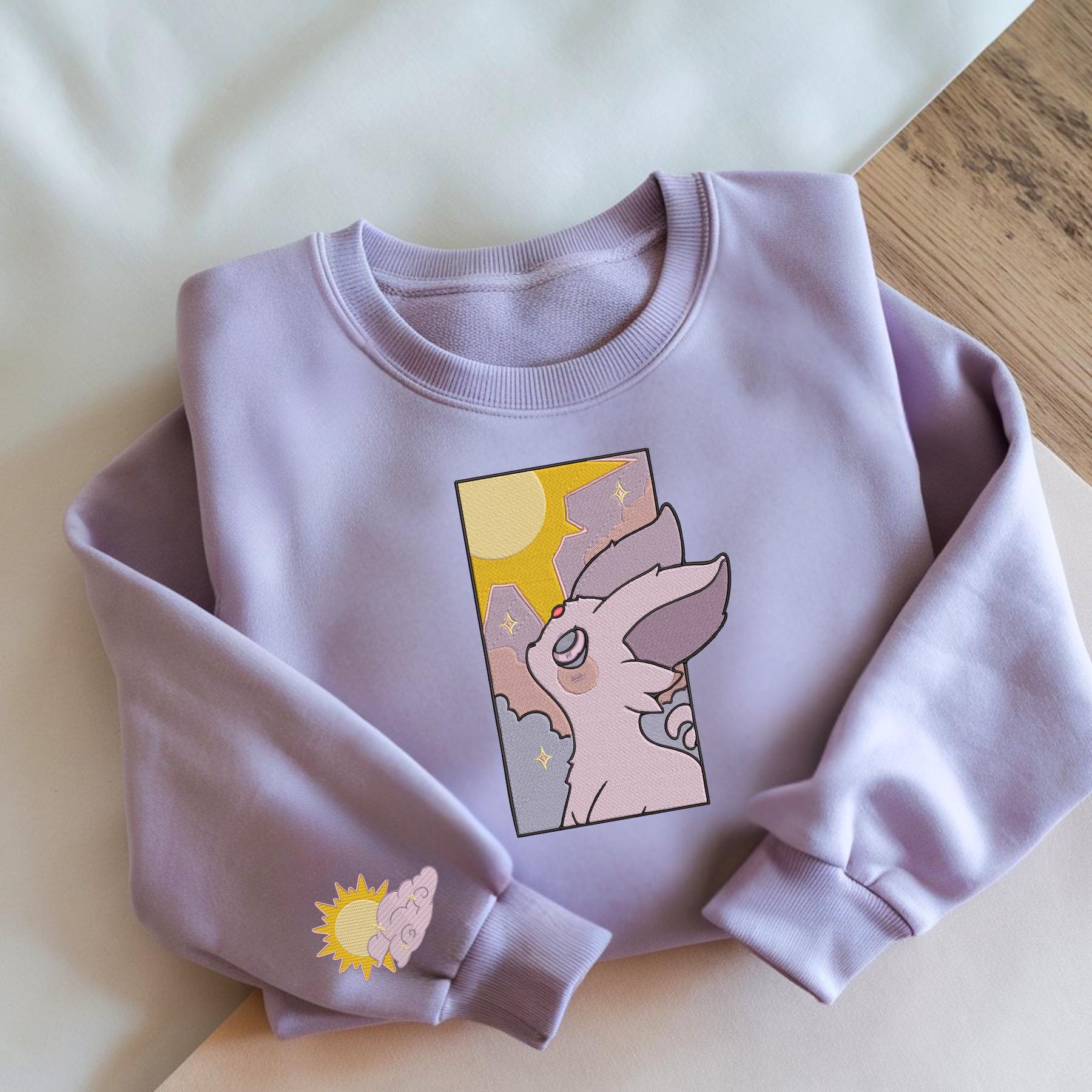 Embroidery Espon Sunny Sweatshirt Psychic Sun Anime Tshirt PKM University Shirt Unisex Embroidery Espon Sunny Sweatshirt Psychic Sun Anime Tshirt PKM University Shirt Unisex