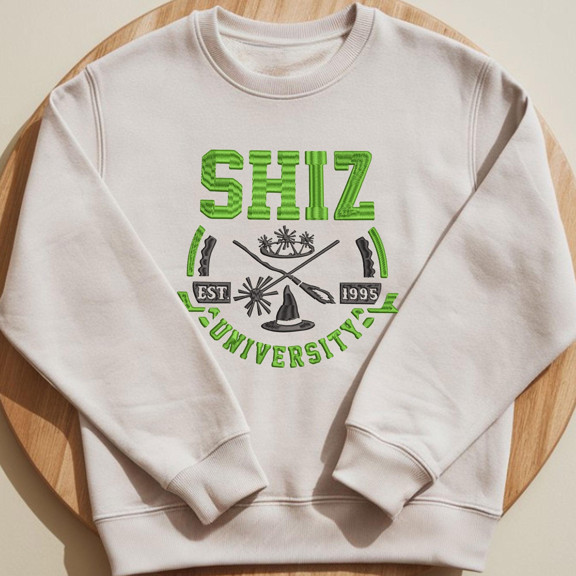 Shiz University Wicked Embroidered Sweatshirt Defying Gravity Crewneck Witch Musical Elphaba Broadway Hoodie Musicals Movie Fan Gift