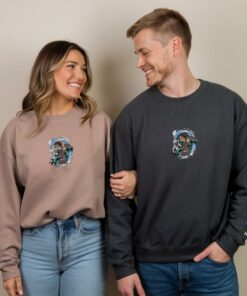 Embroidered Water Breathing Sweatshirt, Water Surface Slash Design, Perfect Gifts for Anime Lovers