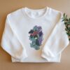 Embroidered Anime Character Sweatshirt Iren On The Sleeve