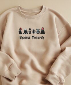 Shadow Monarch Embroidered Anime Sweatshirt Chibi Army Shirt