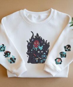 The Leveling System-Inspired Embroidered Sweatshirt Japan Anime Style