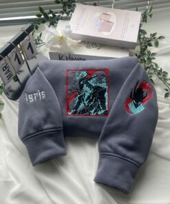 The Shadow Knight Embroidered Sweater Double Dungeon Hoodie
