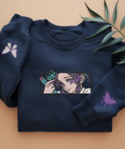 Embroidered Insect Breathing Hoodies, Butterfly Dance: Caprice Design