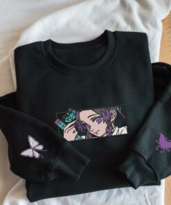 Embroidered Insect Breathing Hoodies, Butterfly Dance: Caprice Design
