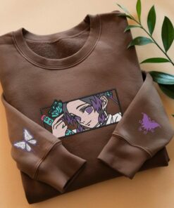 Embroidered Insect Breathing Hoodies, Butterfly Dance: Caprice Design