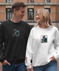 Manga Embroidered Sweatshirt Sung Jin-Woo Character
