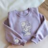 Embroidery Snorlax Sweatshirt Sleeping On The Cloud Anime Tshirt Pokemon University Shirt Unisex