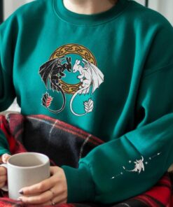 Glitter Embroidered Cartoon Sweatshirt, Tips for Training Your Dragon Shirt, Viking-Inspired Design, Night Rage Top, Gift for Cartoon Lovers