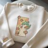 Embroidery Fire Mouse PKM Sweatshirt Cindaqui Evolution 0155-0157 Anime Tshirt University Shirt Gift For Fan