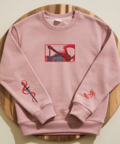 Knight of Destruction-Inspired Embroidered Sweatshirt, Monarch of Shadows, Double Dungeon Shirt