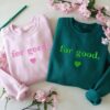 Wicked For Good Glitter Embroidered Sweatshirt Broomstick Magic Wand Hoodie Wizard Of Oz Movie Fan Shirt Part Two Elphaba Glinda