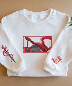 Knight Of Destruction-Inspired Embroidered Sweatshirt Monarch Shadows Double Dungeon Shirt