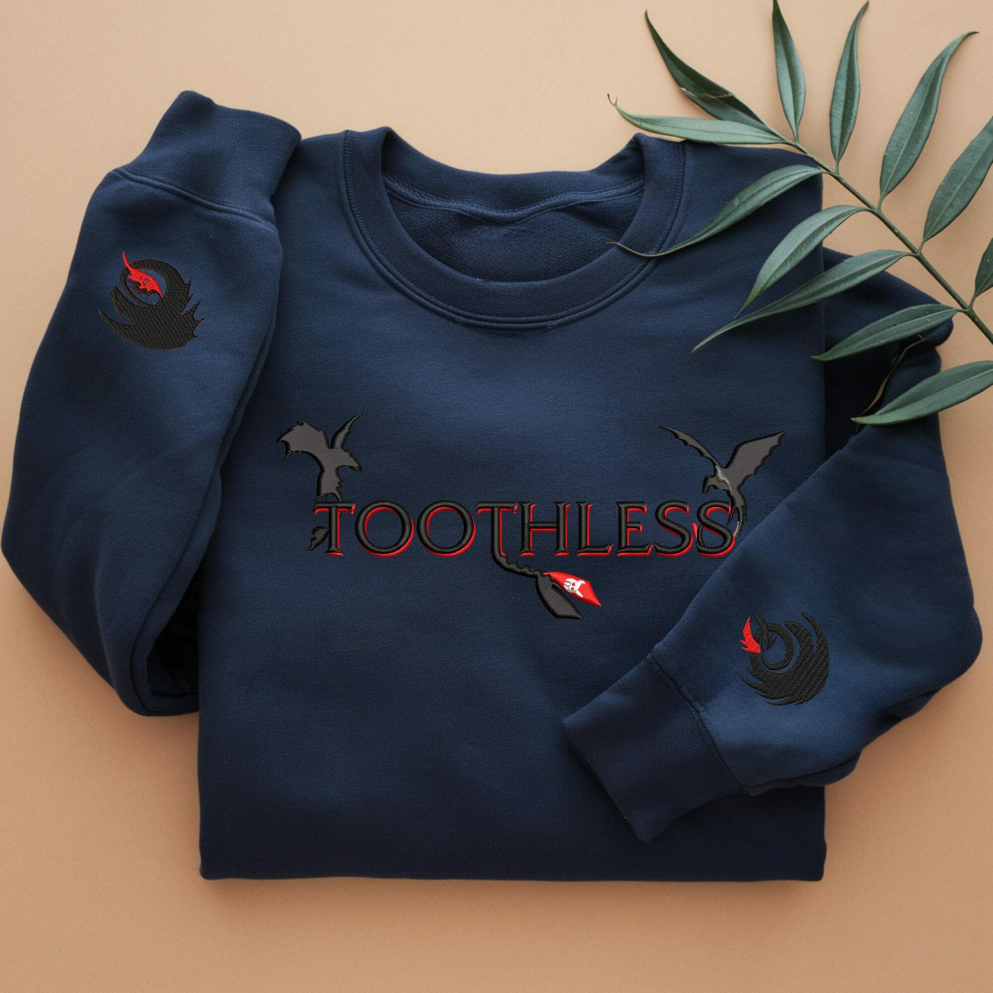 Toothless Embroidered Sweatshirt Train You Dragons Hoodies