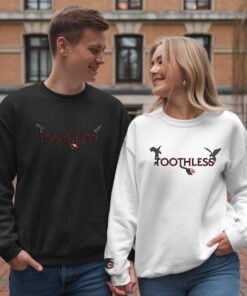 Toothless Embroidered Sweatshirt, Train You Dragons Hoodies