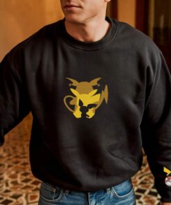 PKM Electric Mouse Sweatshirt Pica Evolution Embroidery Anime Tshirt University Shirt Unisex