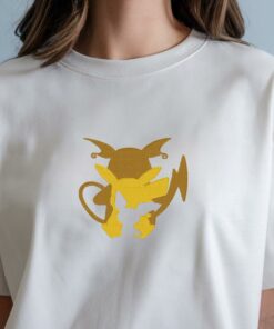 PKM Electric Mouse Sweatshirt, Pica Evolution, Embroidery Anime Tshirt, PKM University, Anime Shirt, Unisex Shirt
