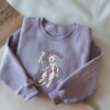 Embroidery Custom Gengar Greninja Sweatshirt On The Cloud Anime Tshirt Pokemon University Shirt Unisex