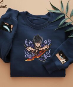 Sung Jin-Woo Embroidered Sweatshirt Double Dungeon Shirt Gifts For Anime Lovers