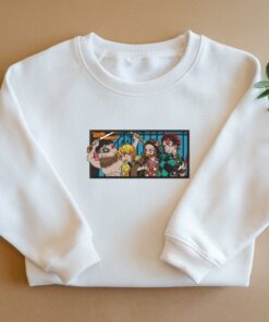 Embroidered Demon Slayer Sweater, Sun - Water - Thunder - Beast Breathing Hoodies