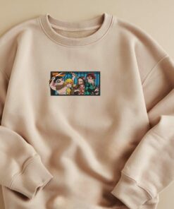 Embroidered Demon Slayer Sweater, Sun - Water - Thunder - Beast Breathing Hoodies
