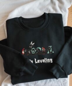 Solo Leveling Embroidered Sweatshirt With Character Designs
