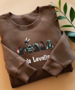 Solo Leveling Embroidered Sweatshirt With Character Designs