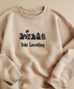 Solo Leveling Embroidered Sweatshirt With Character Designs