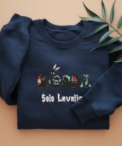 Solo Leveling Embroidered Sweatshirt With Character Designs