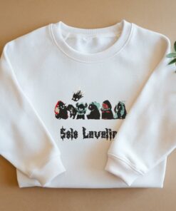 Solo Leveling Embroidered Sweatshirt With Character Designs