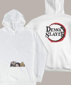 Embroidered Demon Slayer On The Back Sweatshirt, Sun-Water-Thunder-Beast Hoodies
