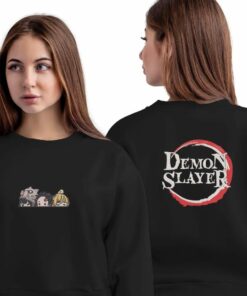 Embroidered Demon Slayer On The Back Sweatshirt, Sun-Water-Thunder-Beast Hoodies