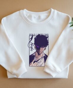 Solo Leveling The Shadow Hunter Embroidered Anime Sweatshirt