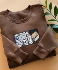 Ice Elf And Jin Woo Embroidered Anime Sweatshirt