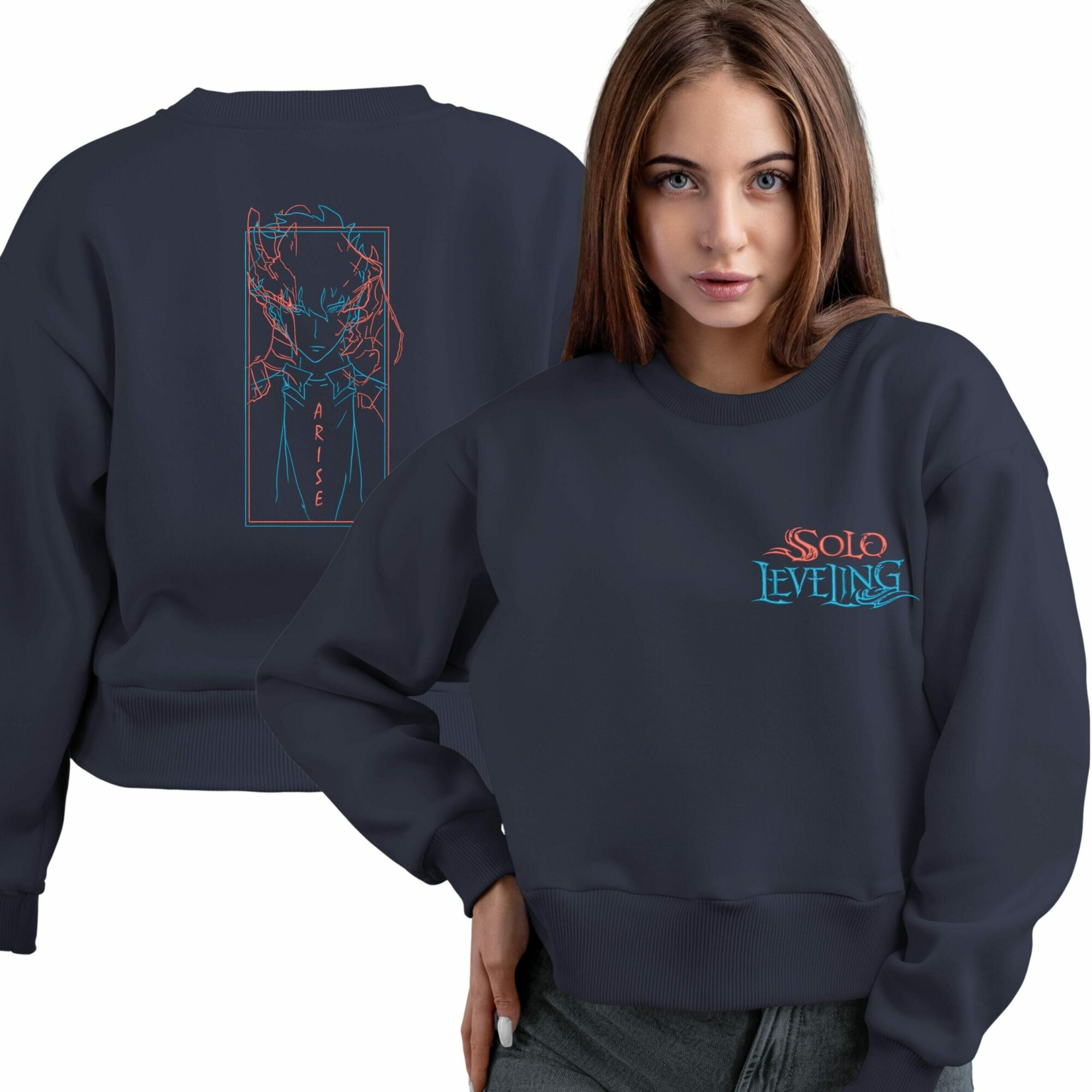 Embroidered Anime Monarch Of Shadows Double Dungeon Shirt