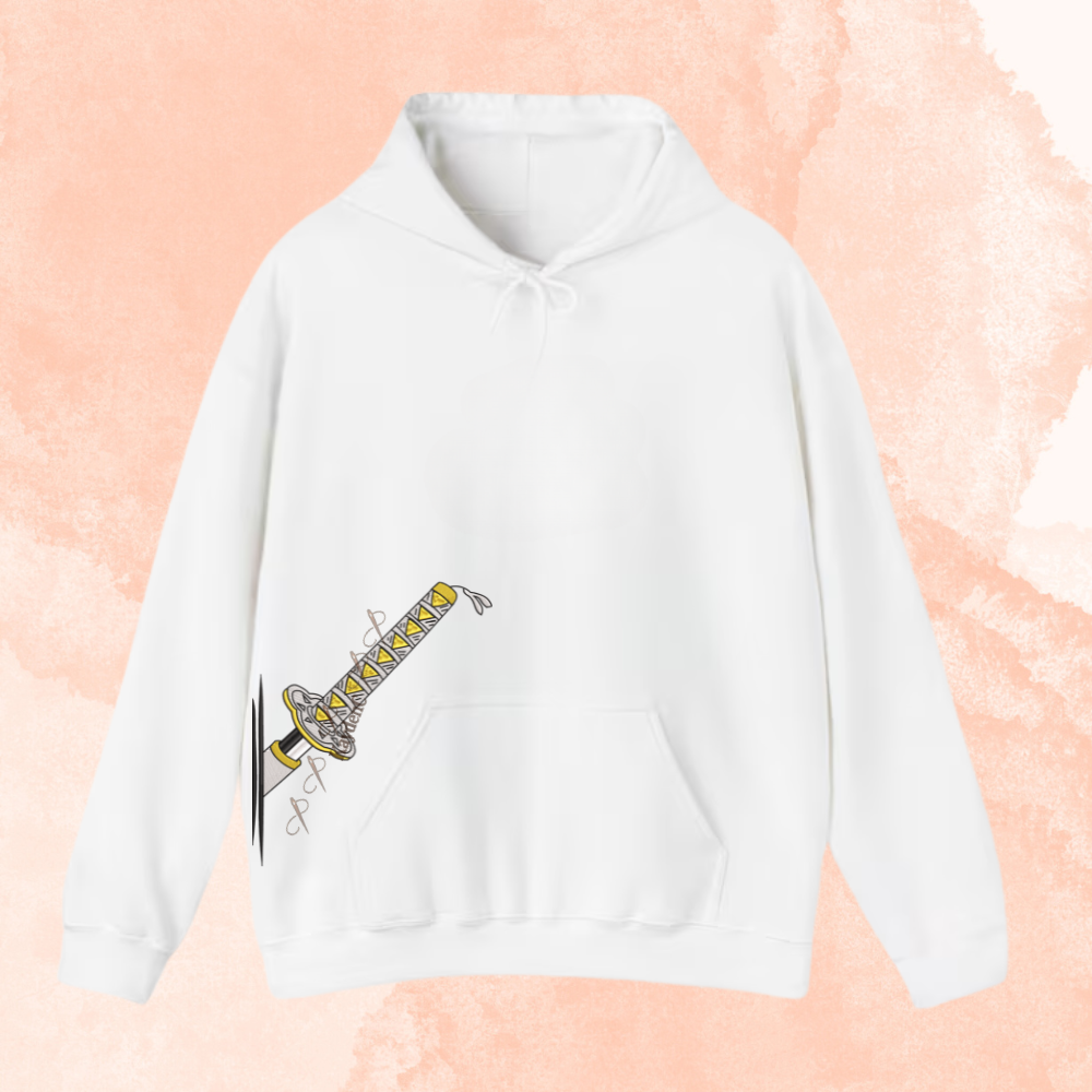 Embroidered Anime Sweatshirt, Zenitsu – Thunder Breathing Hoodie