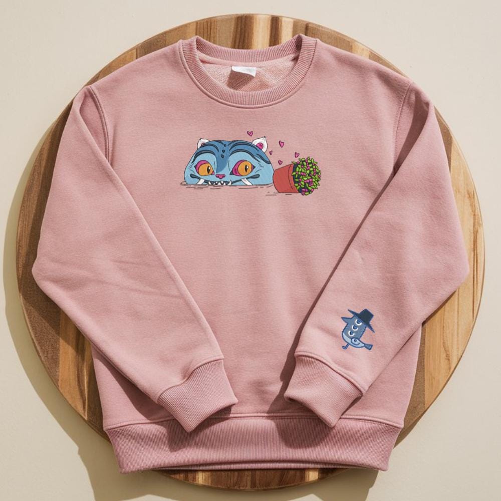 Embroidered Tiger and Bird Sweatshirt, Demon Hunter KPOP Band Hoodies