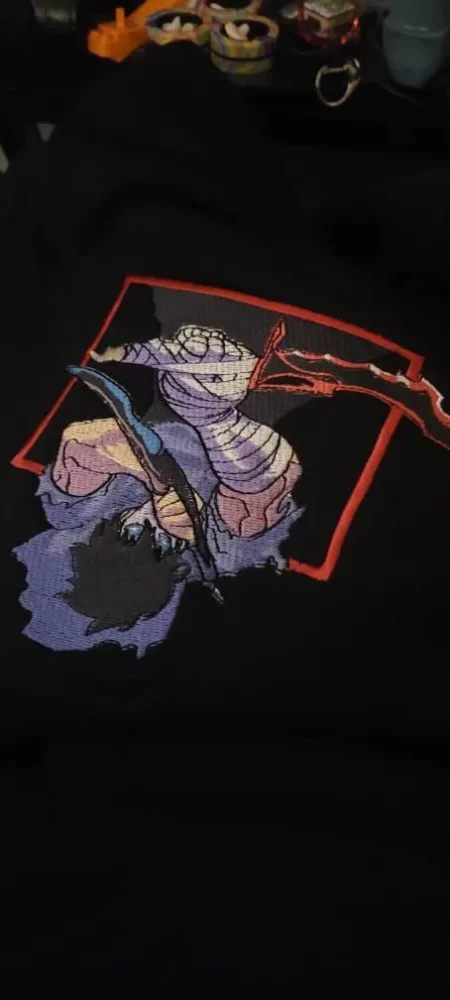 Embroidered LEveling System Sweatshirt Monarch Of Shadows Sweater photo review
