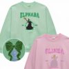 Thropp And Upland Shiz University Glitter Embroidered Sweatshirt Land Of Oz Elphaba Glinda Defy Gravity