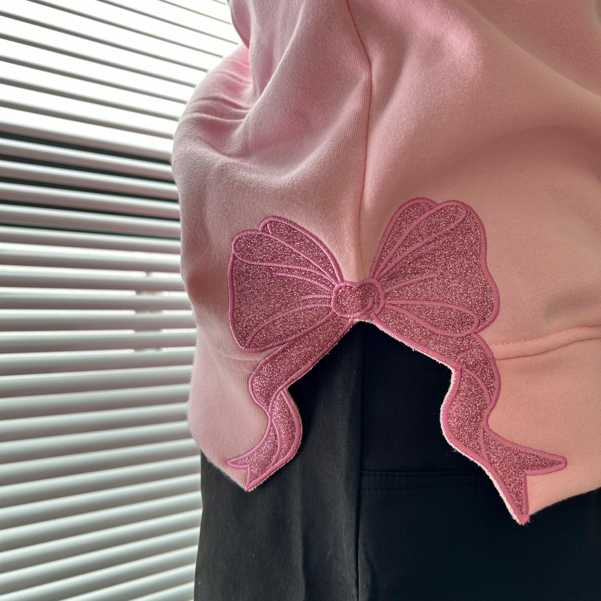 Elphaba And Glinda Side Bow Embroidered Sweatshirt Halloween Gift For Her