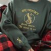 Pink Goes Good With Green Embroidery Shirt Embroidered Wicked Sweatshirt