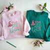 Elphaba And Glinda Side Bow Embroidered Sweatshirt Halloween Gift For Her