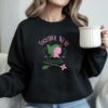 Emerald City Pink On Green Embroidered Sweatshirt Elphaba & Glinda Halloween Gifts For Her