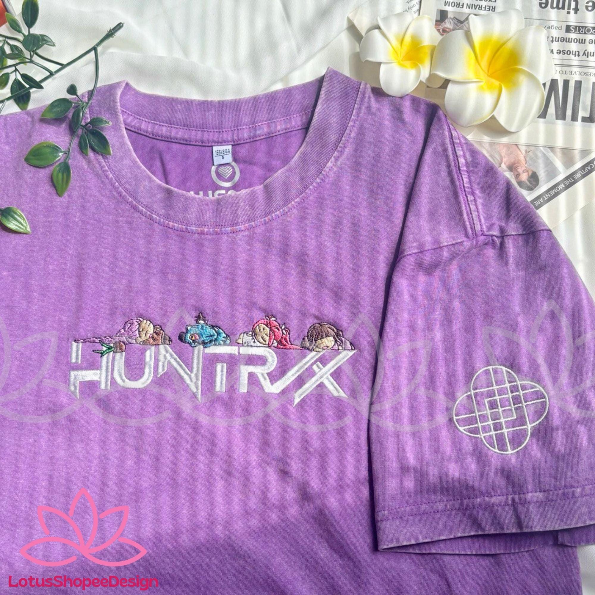 Embroidered Sleeping Derpy Tiger Demon Hunters Tee Huntrix Fan Shirt