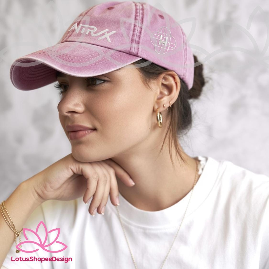 Embroidery Huntrix Band Washed Hat KPOP Demon Hunter Baseball Cap