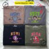 Embroidered KPOP Demon Hunter Huntrix Washed TShirt Gradient Design