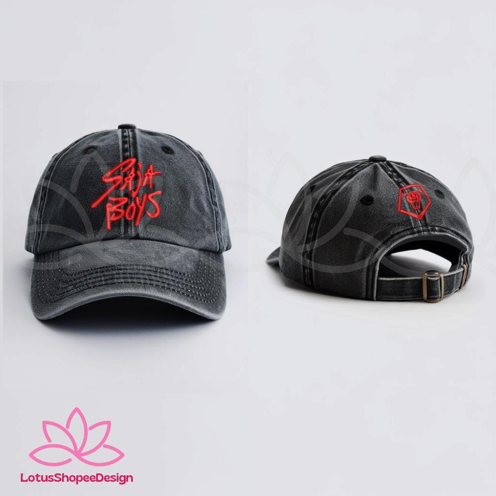 KPOP Band Saja Boys Embroidered Washed Hat Girls Cap Gift For Fan
