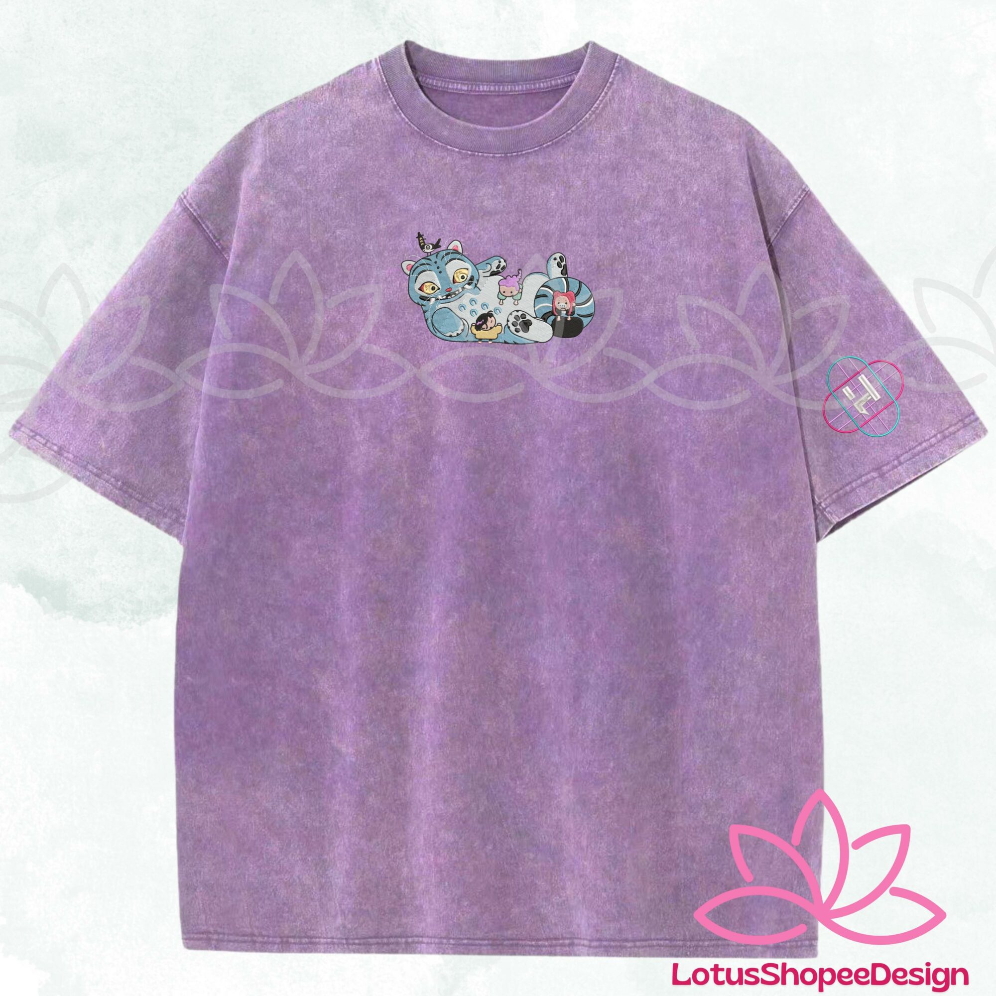 Embroidered Huntrix Saja Girls With Derpy Demon Hunters Gift For Her