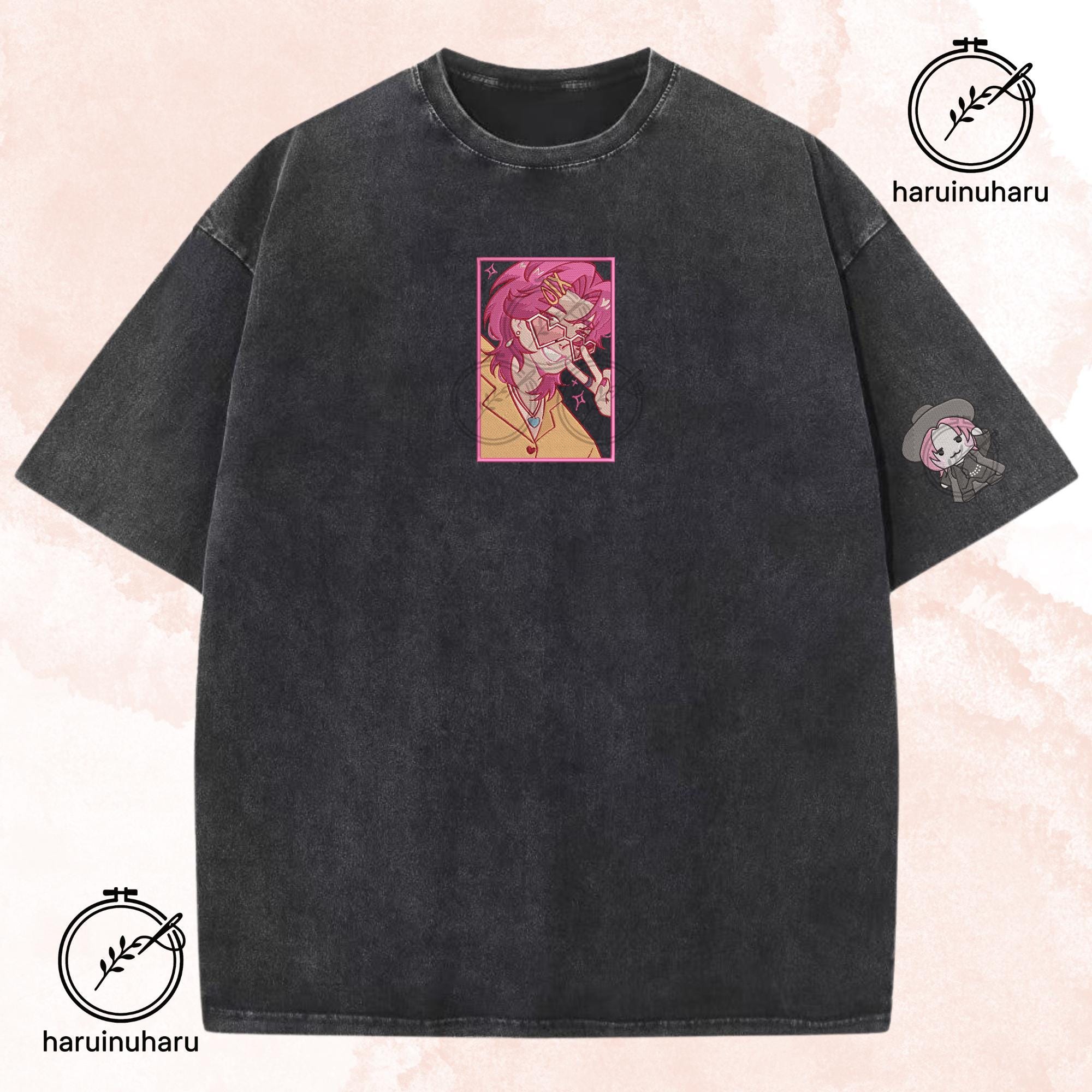 Embroidered KPOP Band Saja Boys Washed TShirt Romance – Demon Hunter Design