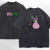 Embroidery Wicked Glitter Colorful Washed Tshirt Elphaba Glinda Defy Gravity Tee